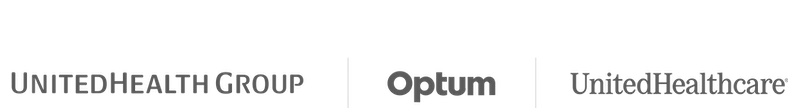 "Logos of UnitedHealth Group, Optum, & UnitedHealthcare."